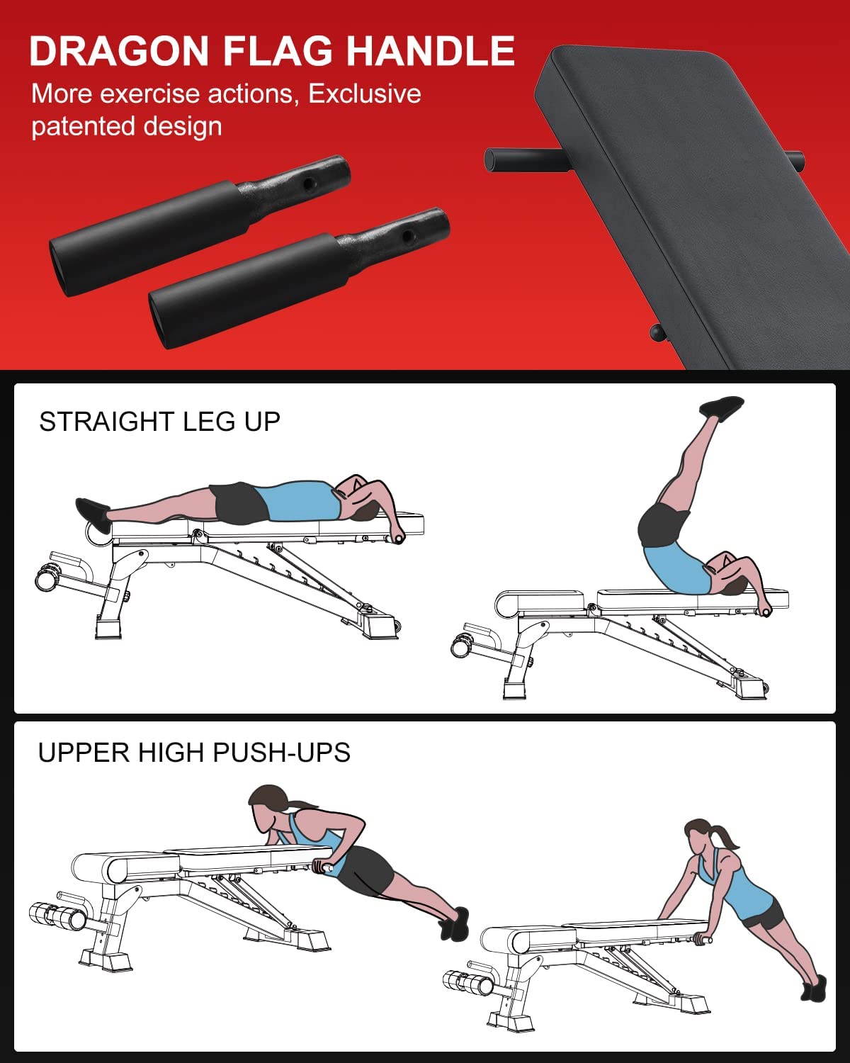 Adjustable Incline/Decline Gym Weight Bench